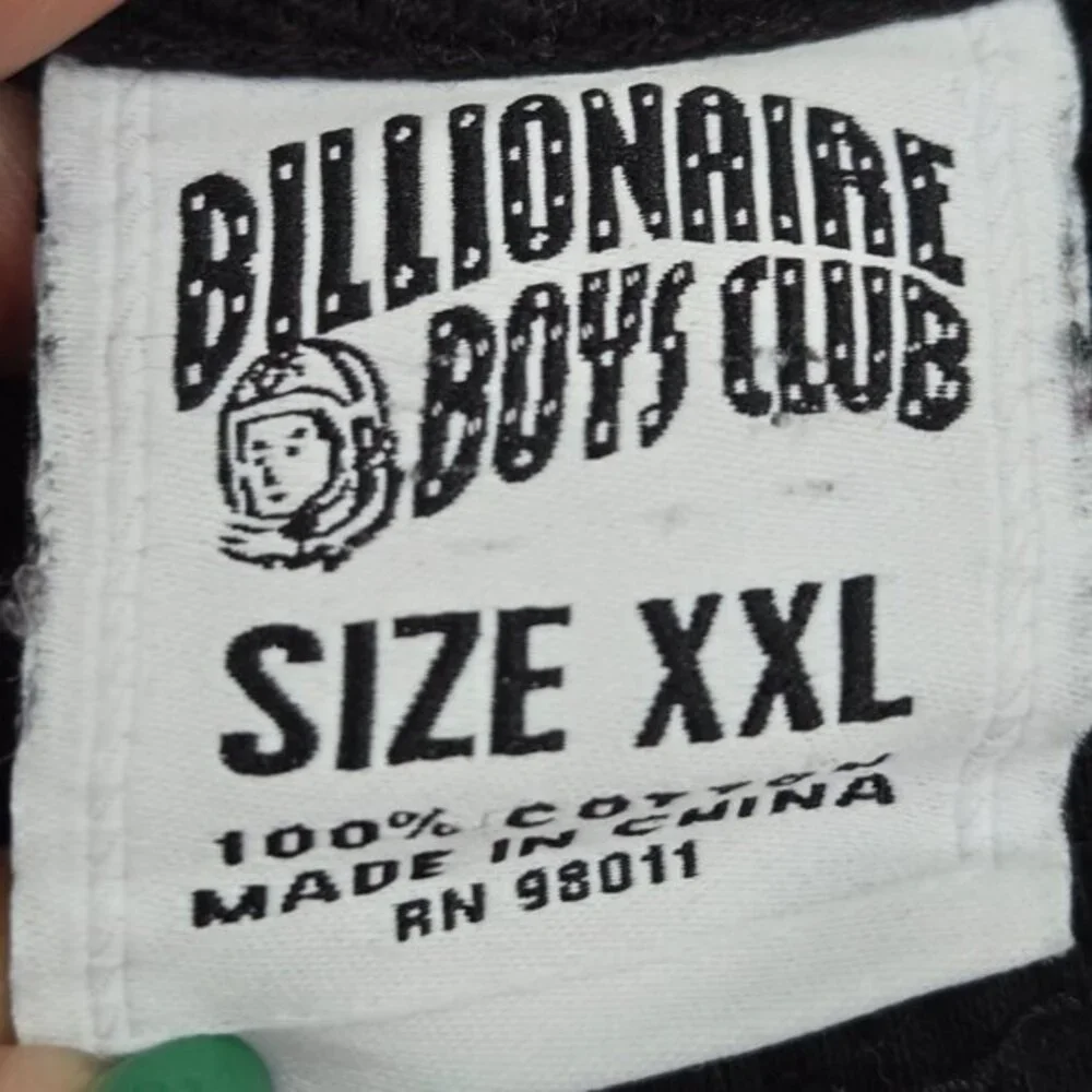 Billionaire Boys Club Men Shirt 2XL‎ Black Logo Astronaut Graphic Tee READ